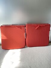 Set Of 2 Homebase Luxury Terracotta Garden Outdoor Chair Cushions