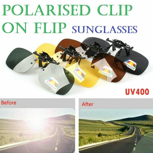 Polarised clip flip style - polarised, on