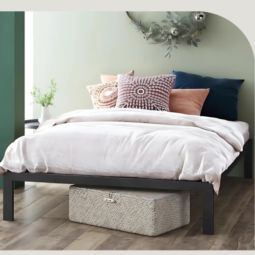 Single bed double - single, metal