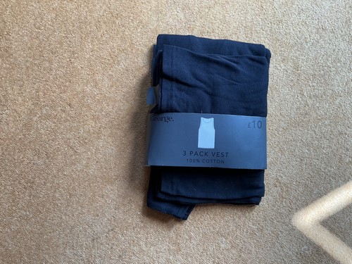 Three pack mens vests - three,