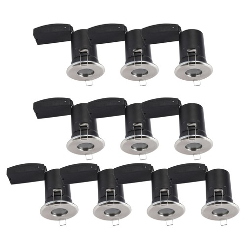 Set brushed chrome gu10 - of,