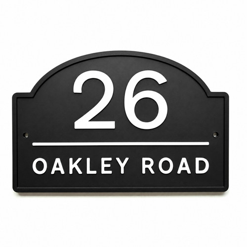 Personalised house number sign - personalised,