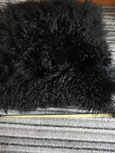 Black long haired - long, curly