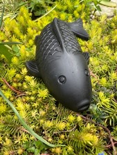 Large hand cast stone koi carp