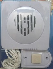 Battery Operated Wired Door Bell Chime Speaker White House Push Button 