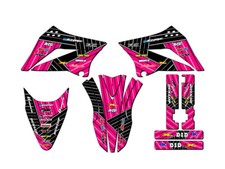 2010-2025 KLX 110 RACE SERIES Pink Senge Graphics Kit Compatible with Kawasaki