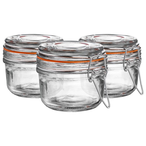 Glass storage jars - 6x,