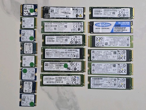 Joblot mix nvme 2 - x, m.2