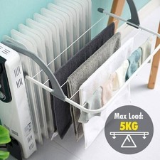 3 Pack of 5 Bar Radiator Airer Dryer Clothes Drying Rack Rail Towel Holder Hang