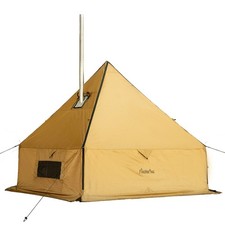 Camping Hot Tent With Stove Jack - Large Yurt Outdoor Wall Teepee With Snow S...