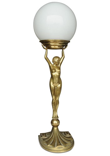 Antique table lamp - lamp, french