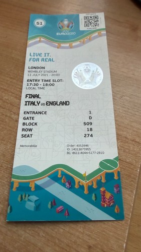 Ticket euro 2020 england - euro,