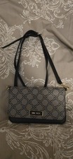 Nine West Cross Body Purse Bag Black And Grey