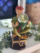 RARE Disneyland Paris ‘Peter Pan & Tinkerbell’ Snow globe Music Box 2010