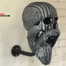 Skull Helmets Holder Wall
