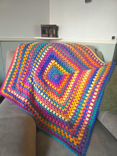 Handmade crochet granny - granny, square
