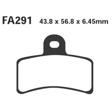 PAIR OF PADS EBC FA291 GAS GAS 250 CONTACT TXT 2000-2003