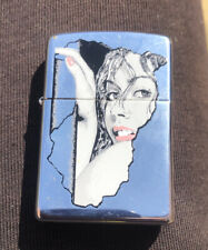 RED LIPS Design Original Genuine Zippo Lighter 2005 -working Condition