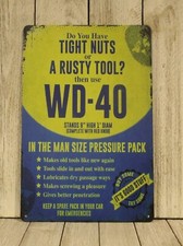 Tin Sign 8x12 Tight Nuts Rusty