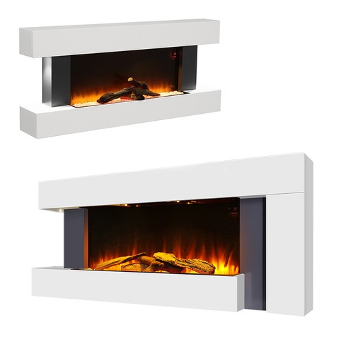 52inch fireplace white - 52inch, black