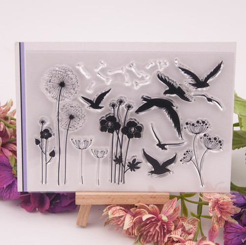 Dandelion birds silicone - dandelion,