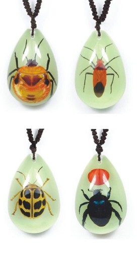 Real insect necklace pendants - real,