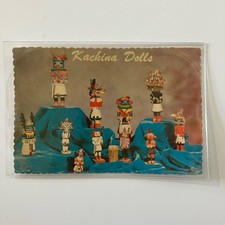 Postcard Hopi Indian Kachina Dolls Southwest Native American Art Vintage