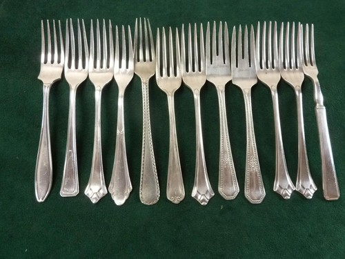 Vintage cake forks mixed - forks,
