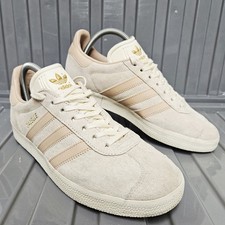 Adidas Gazelle Nature Beige Rose Pink Womans Size UK 7 Suede Trainers CG2706