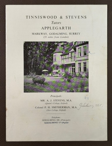 1961 tinniswood stevens - 1961,