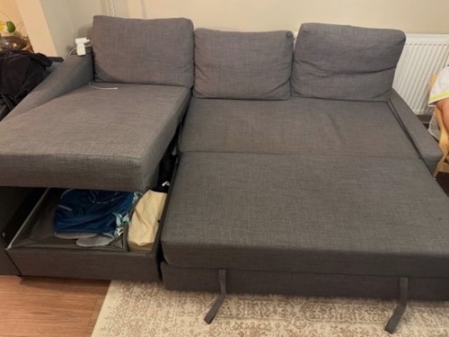 Ikea grey shaped - l-shaped, corner