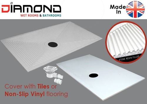Wet room shower tray floor - wet,