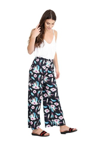 Womens printed palazzo - , wide