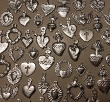 25 Milagro HEART Charms