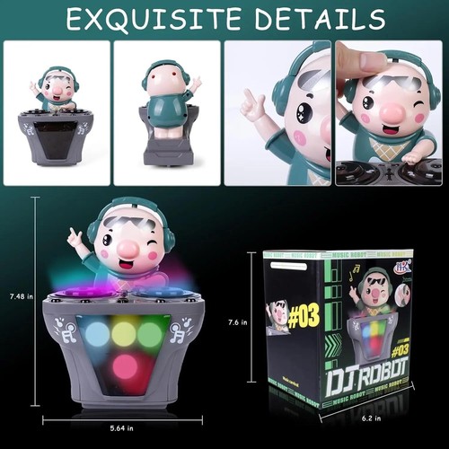 Robot toy with lights - dj, &