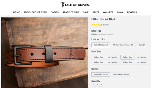 Tale knives prestige - knives, 2.0