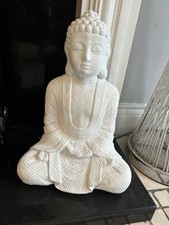 White buddha concrete statue - buddha,