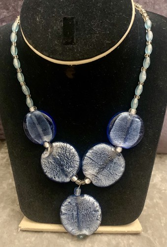 Striking blue murano - blue, murano-style
