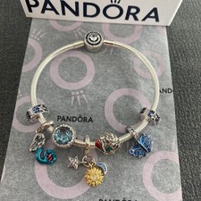 NEW Genuine Pandora Bracelet + 7 Charms Size 20cm S925 ALE With package
