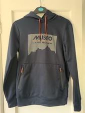 Musto Land Rover Hoodie Mens X Smal Grey Hiking Sweatshirt Pullover Walk Hunting
