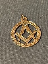 9ct Masonic Fob/Pendant Birmingham 1993. Yellow Gold
