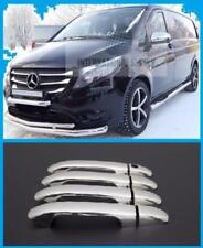Mercedes Vito W447 Tourer Dualiner Chrome Mirror+Door Handle Covers 4pcs S.Steel