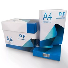OP A4 Paper 80gsm Multi-purpose Copy Plain Printer Paper 2500 Sheets Box 5 Reams
