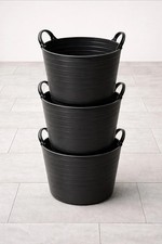 3X Heavy Duty 15L Black Flexi