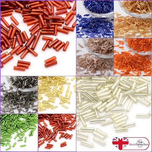 50g 6mm glass seed bugle - 6mm,