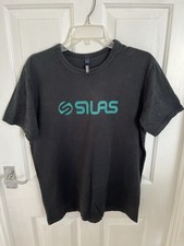 Silas Logo T Shirt Black Slim Fit Japanese Brand Large L