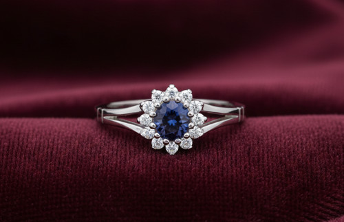 Sterling silver tanzanite - silver,