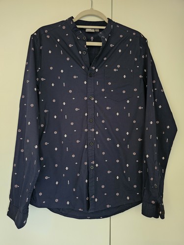 Asos men navy grandad - grandad, collar