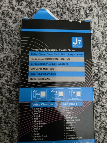 Worlds smallest phones - j7,