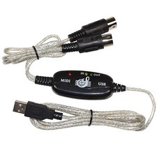 USB MIDI Interface Cable PC to